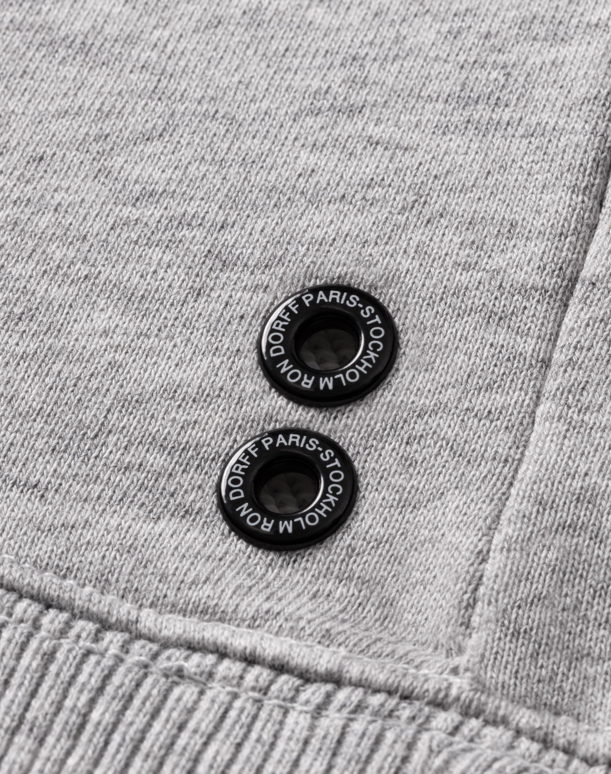 Bio-Baumwoll-Sweatshirt „DISZIPLIN“: Grau meliert
