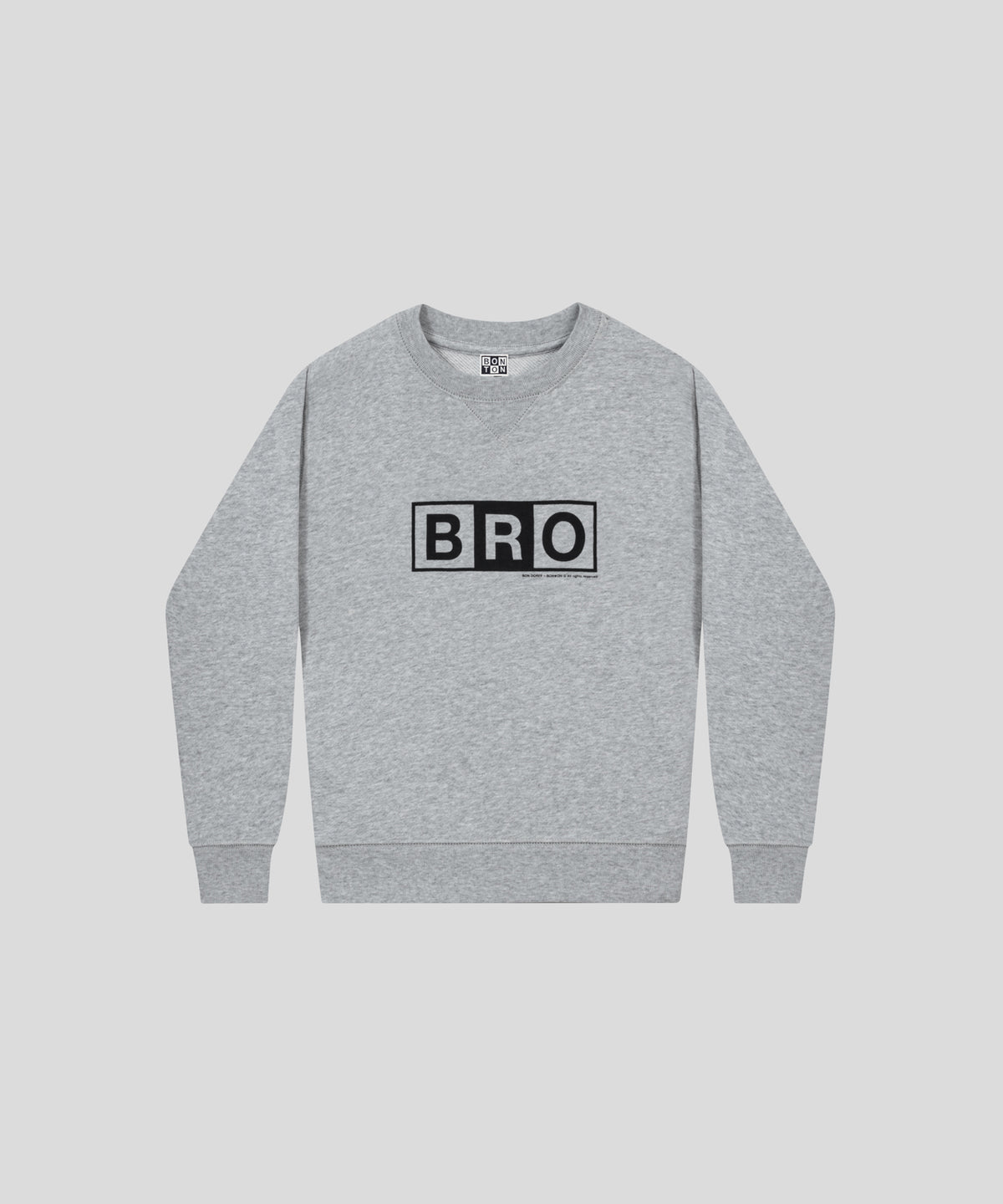 RON DORFF + BONTON Kids Organic Cotton Sweatshirt BRO: Heather Grey