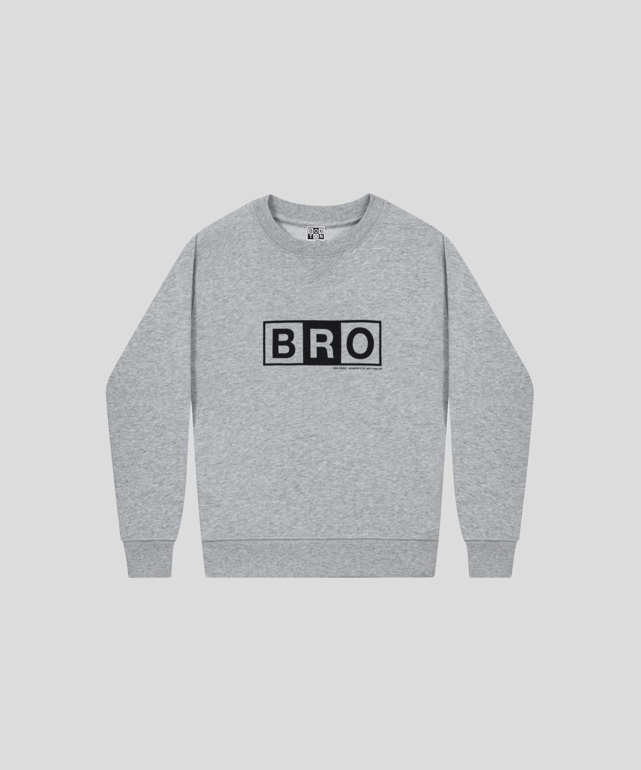 RON DORFF + BONTON Kids Organic Cotton Sweatshirt BRO: Heather Grey