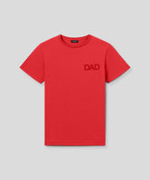 T-shirt en coton organique "DAD": Rouge