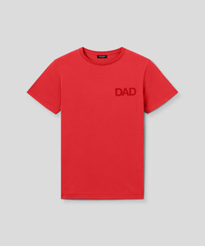 T-shirt en coton organique "DAD": Rouge