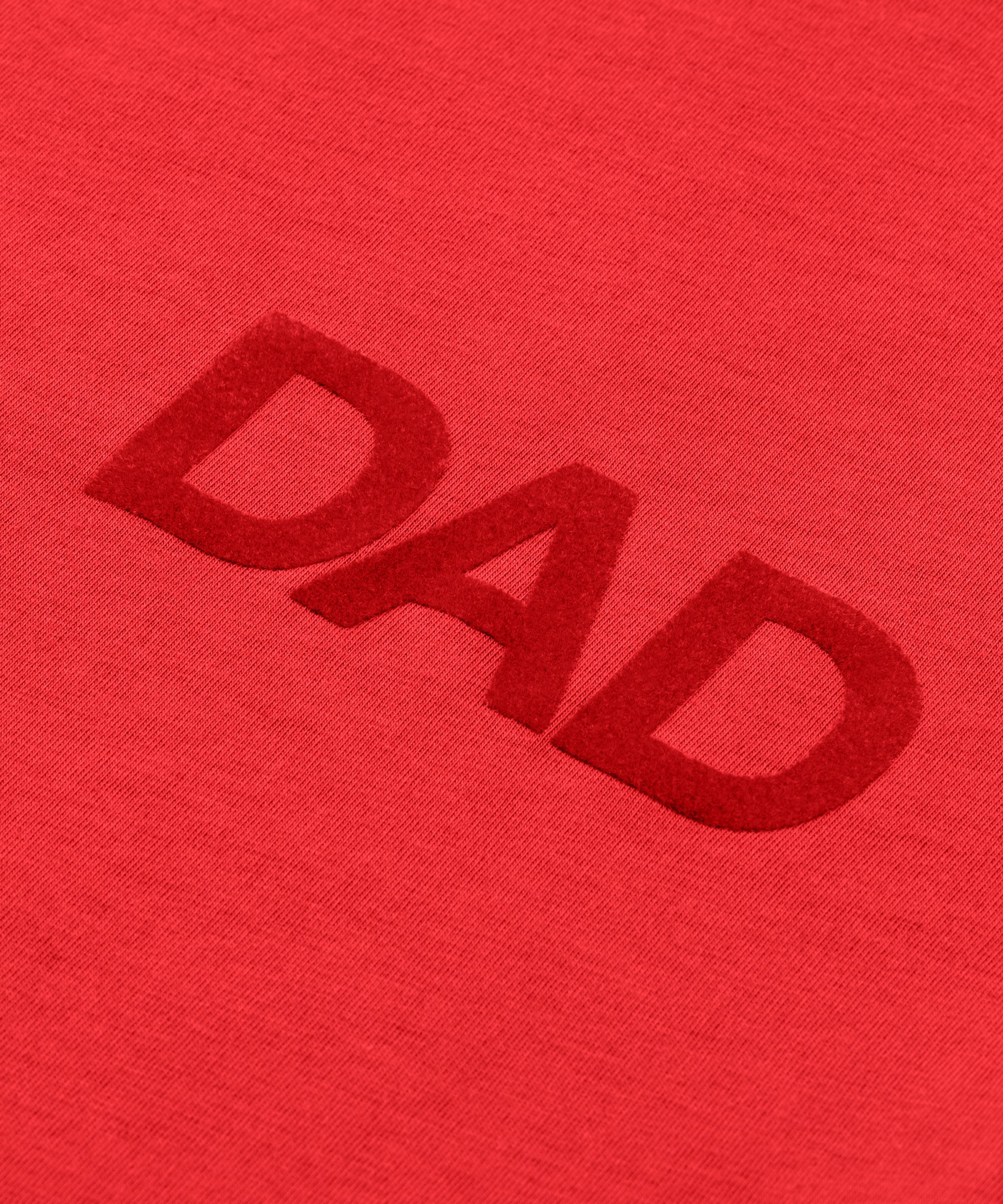 T-shirt en coton organique "DAD": Rouge