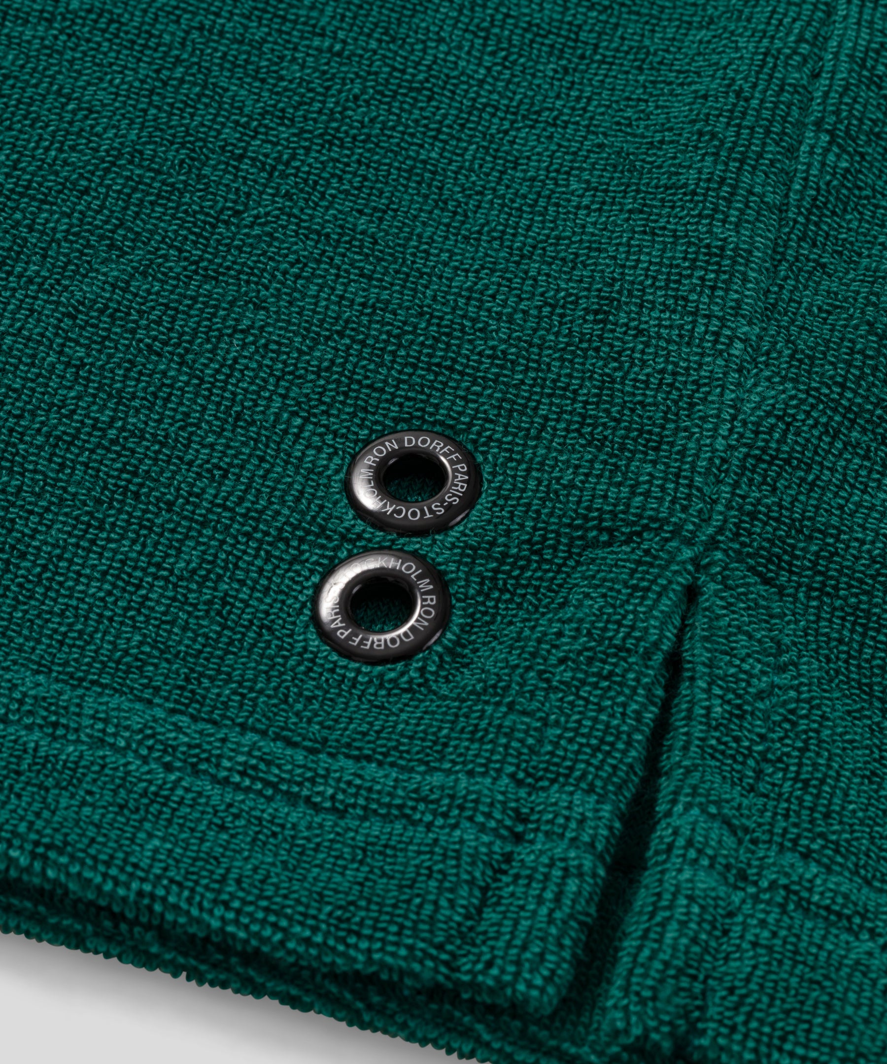 Polo en coton terry: Vert pin
