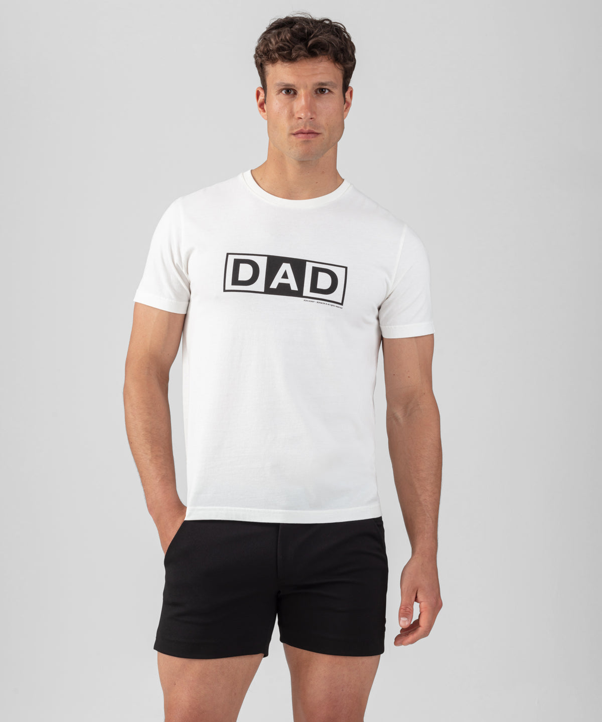 RON DORFF + BONTON T-Shirt en coton organique à imprimé DAD: Écru