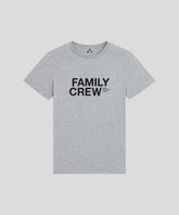 RON DORFF + BONTON T-Shirt en coton organique à imprimé FAMILY CREW: Gris chiné