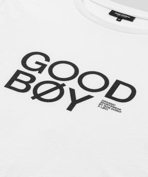 RON DORFF x LØCI T-shirt en coton organique à imprimé GOOD BØY: Blanc