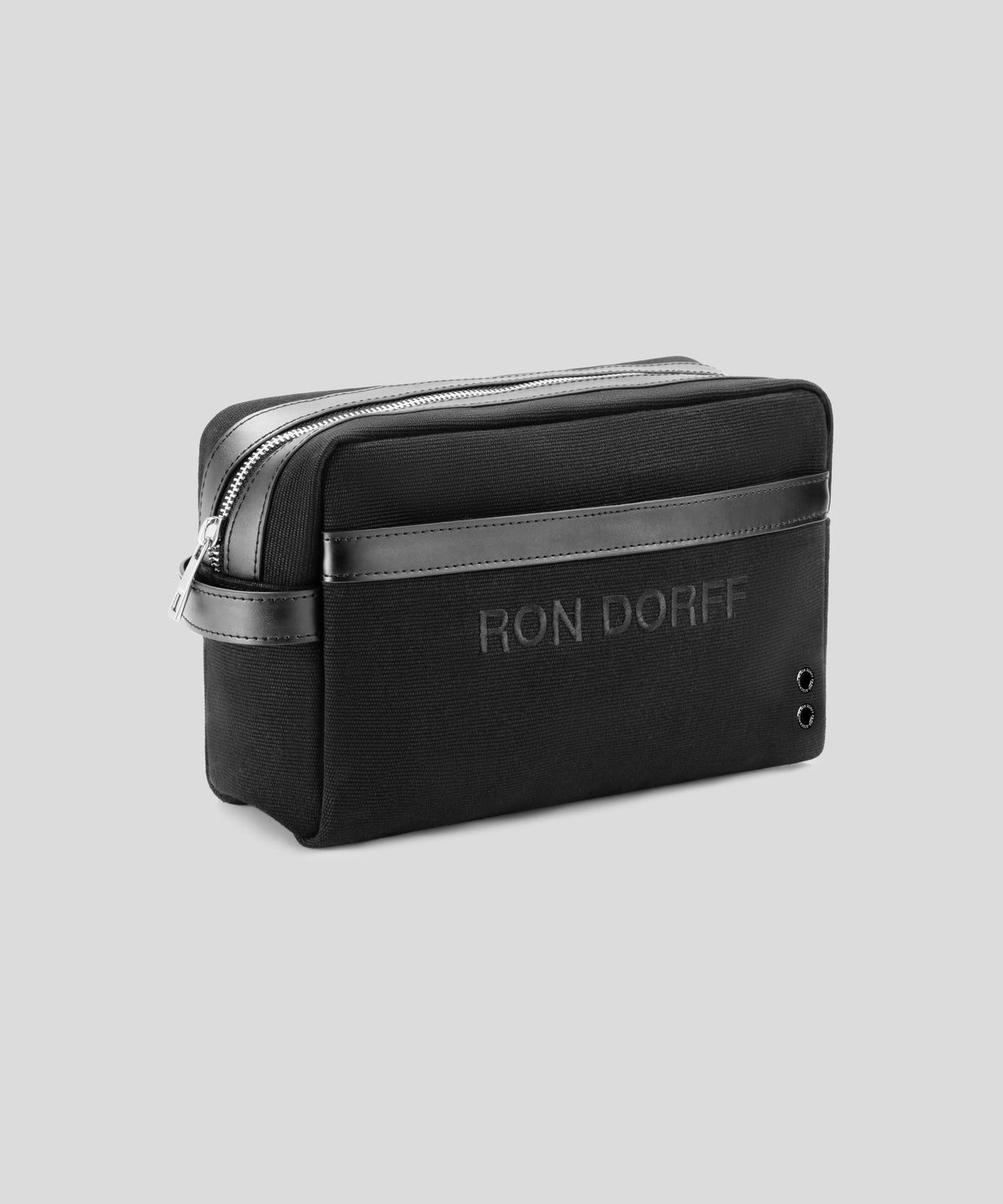 Trousse de toilette en coton "RON DORFF": Noir