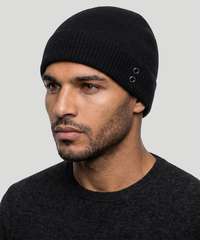 Bonnet en cachemire: Noir