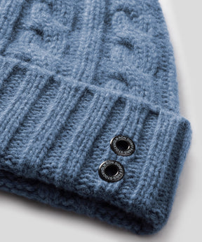 Wool Cashmere Telemark Beanie: Bering Sea