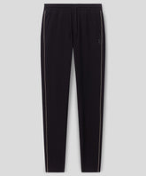 Cotton Piqué Pants w. Piping: Black