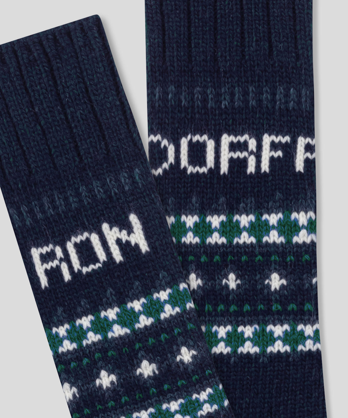 Chaussettes Fjäll à motif nordique : Marine