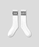 Sports Socks RD w. Stripes: Lava Grey