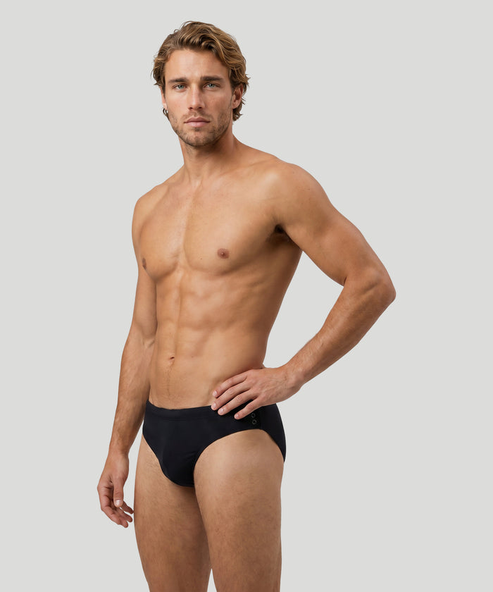 Slim Swim Briefs: Black