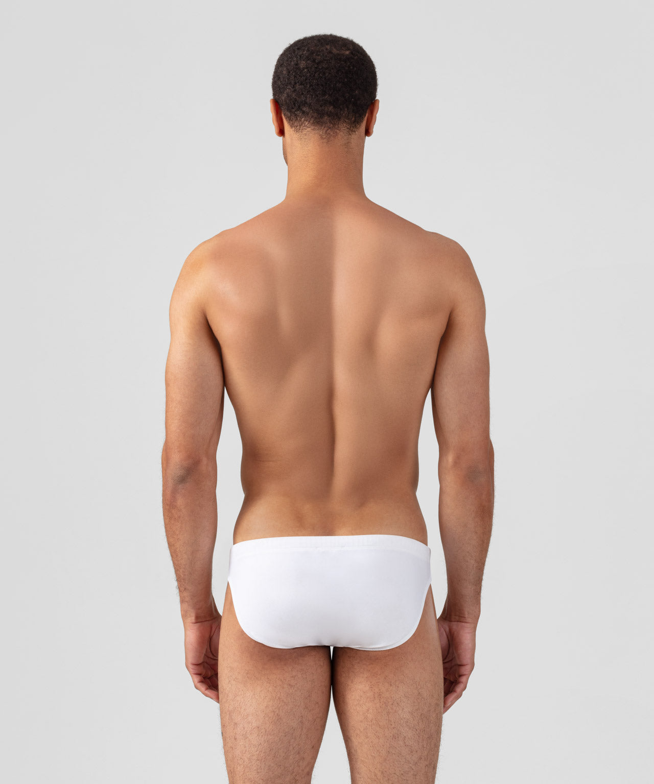 Slim-Schwimmhose: Weiß