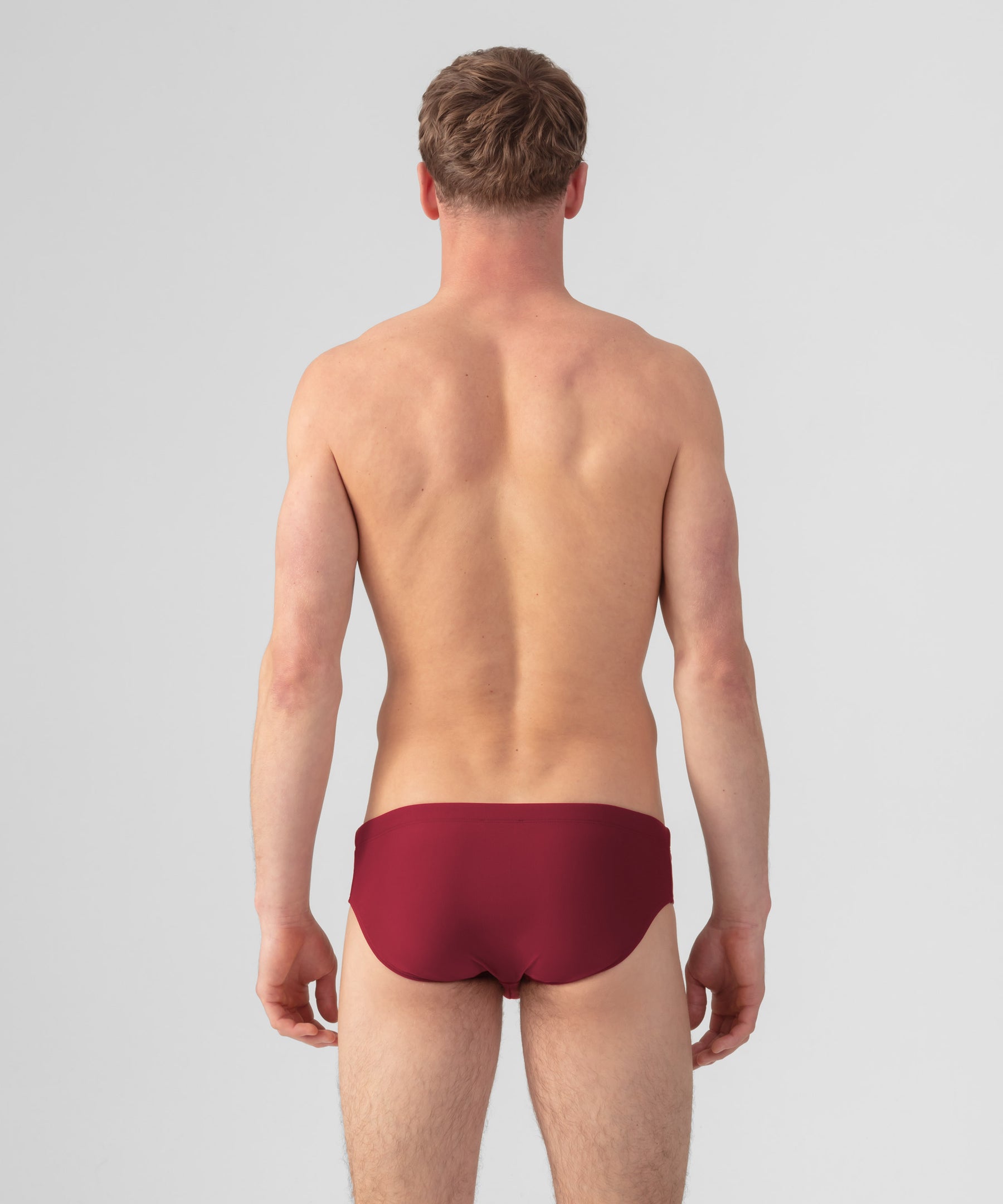 Swim Briefs: Burnt Red