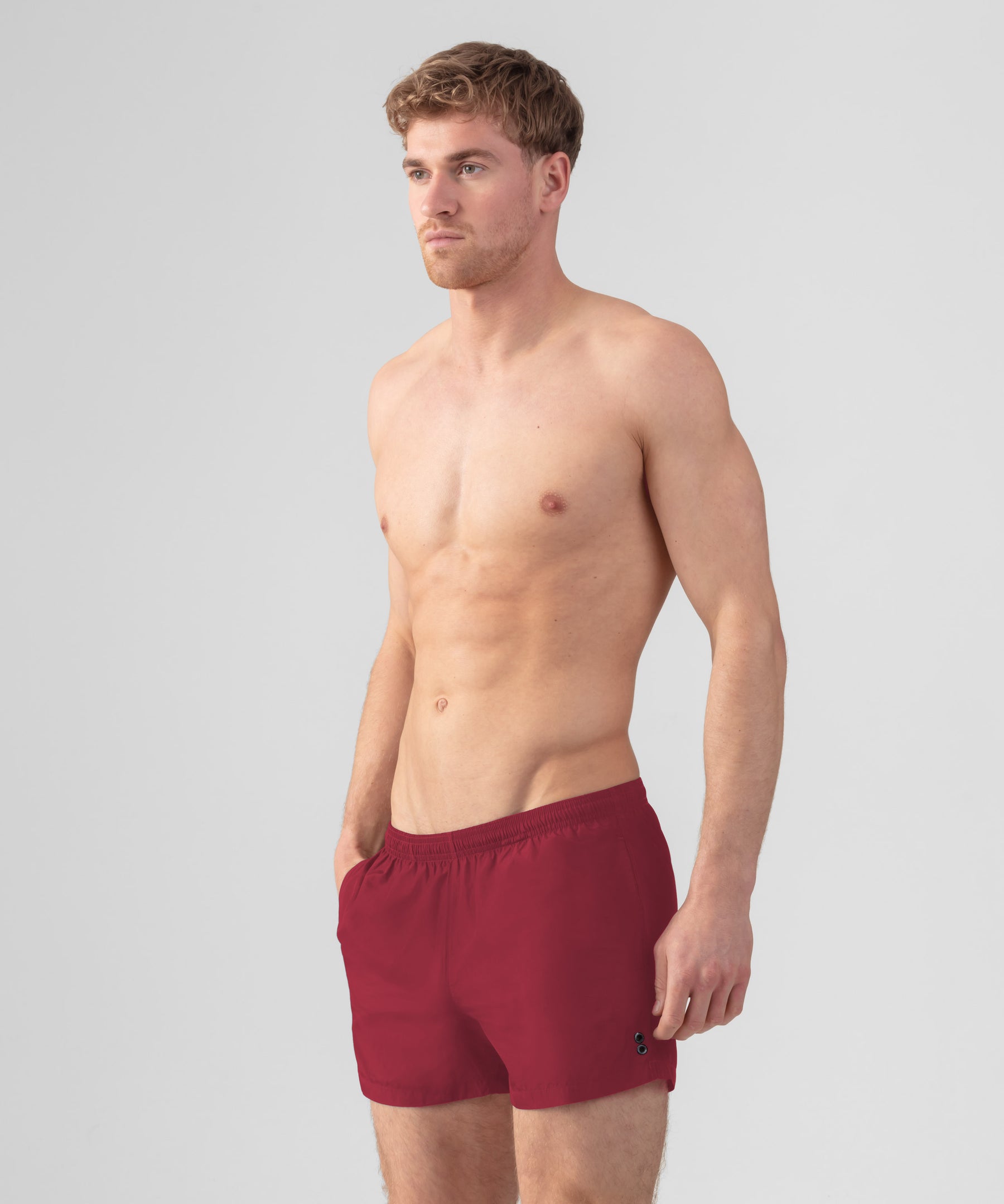 Swim Shorts: Burnt Red