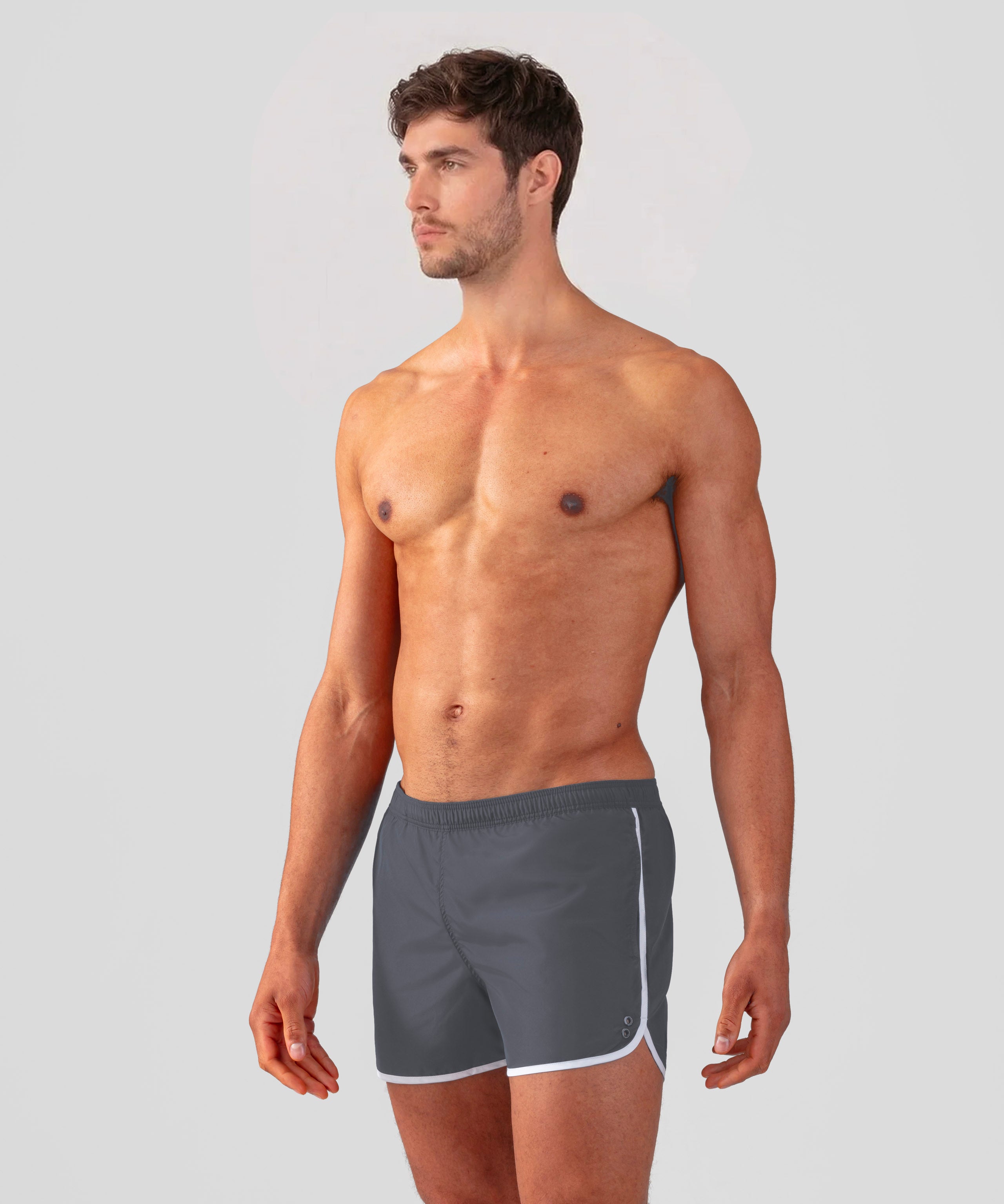 Marathon-Badeshorts: Lavagrau