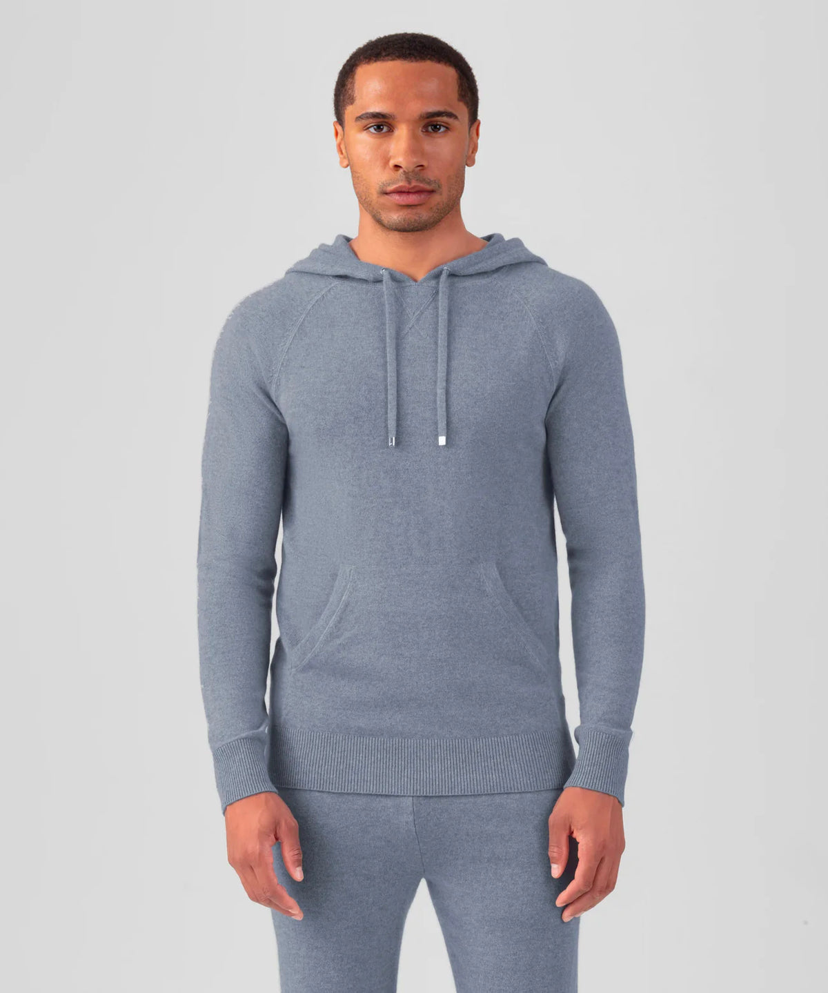 Cashmere Hoodie: Glacial Blue