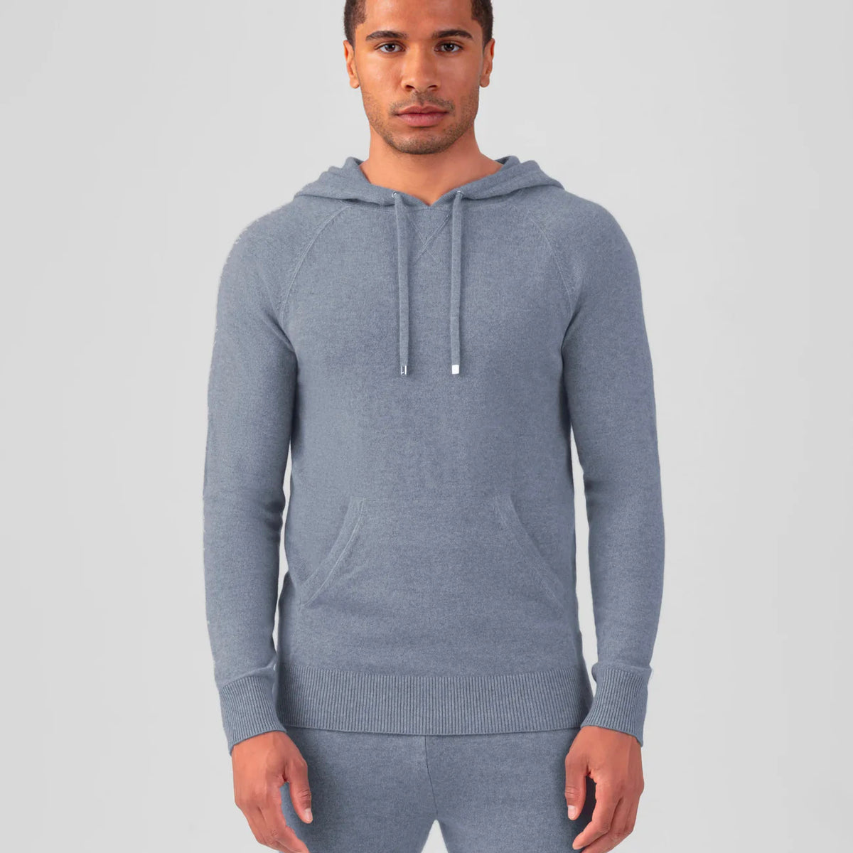 Cashmere Hoodie: Glacial Blue | Ron Dorff