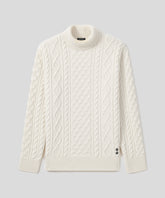 Wool Cashmere Telemark Sweater Turtle Neck: Off White