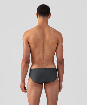 Swim Briefs Panelled: Lava Grey