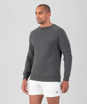 Sweatshirt en coton organique "DAD": Gris lave