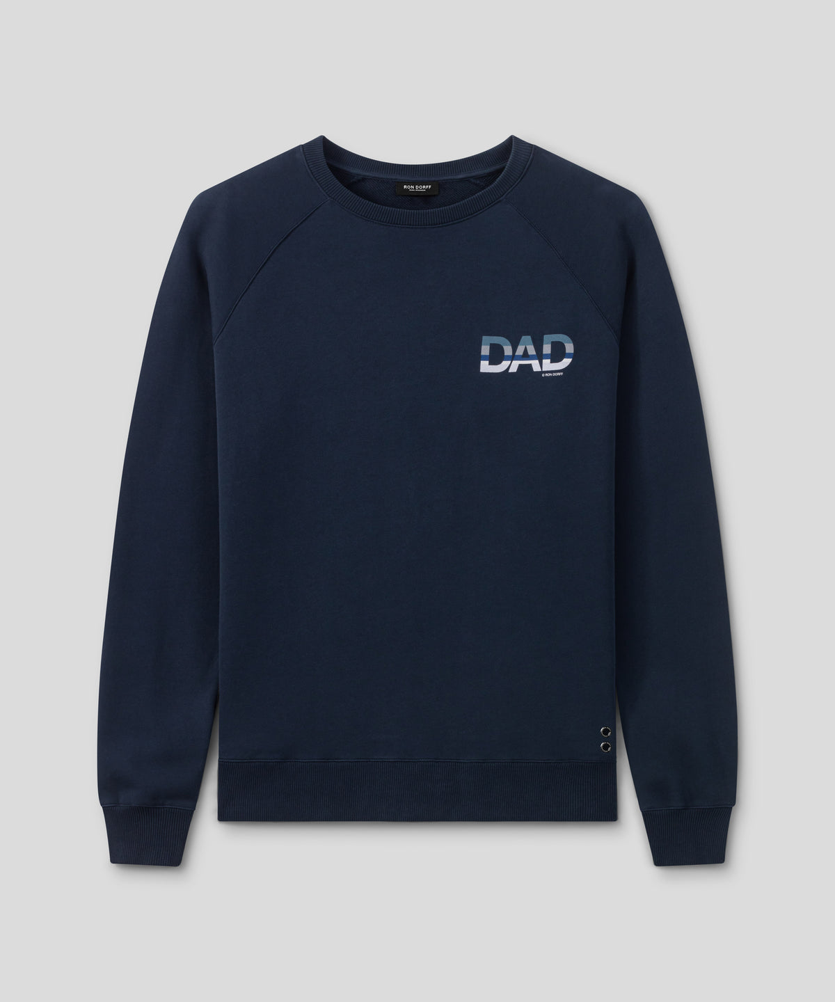 Sweatshirt en coton organique "DAD": Bleu marine