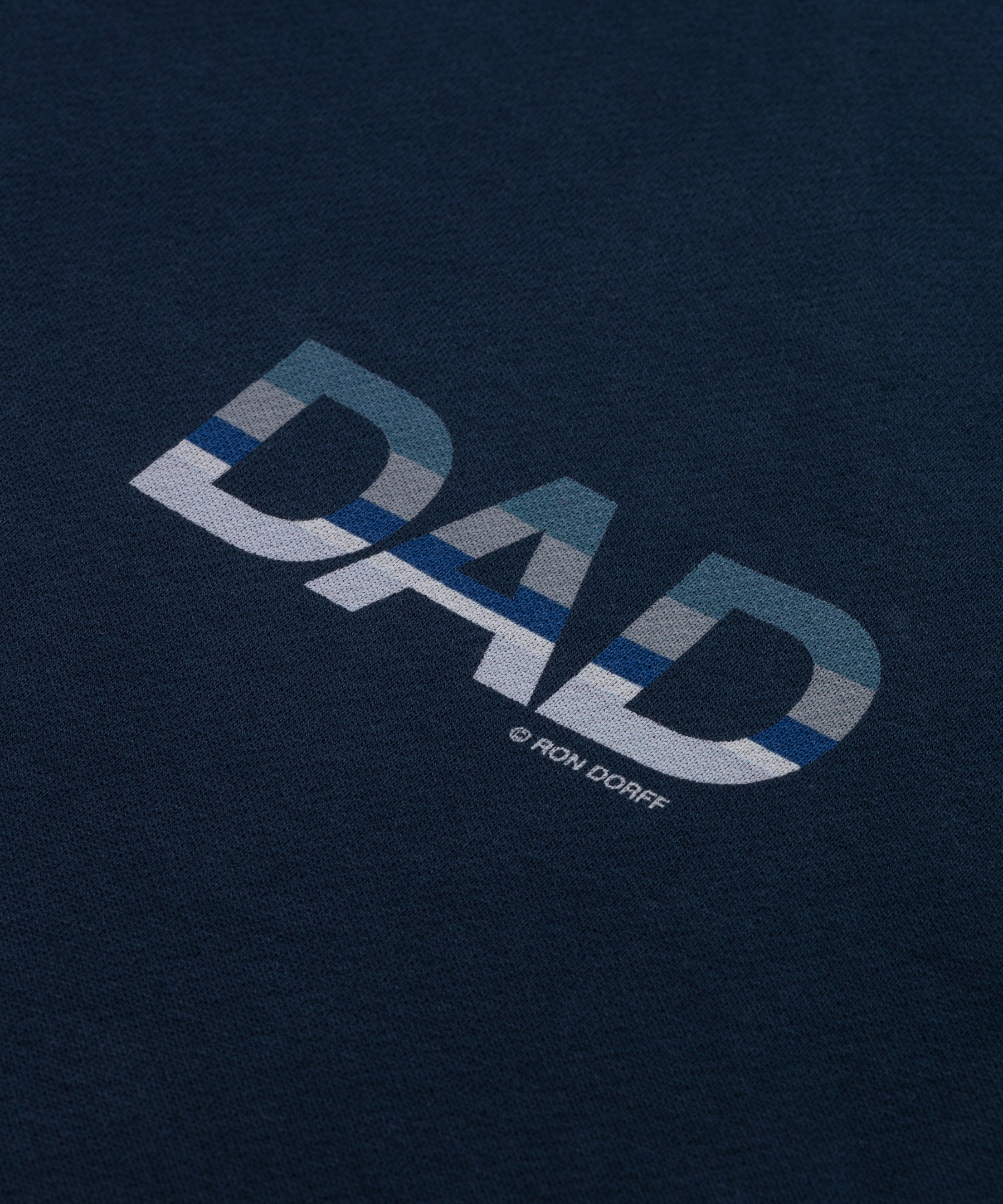 Sweatshirt en coton organique "DAD": Bleu marine