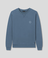 Sweatshirt en coton organique: Bleu mer