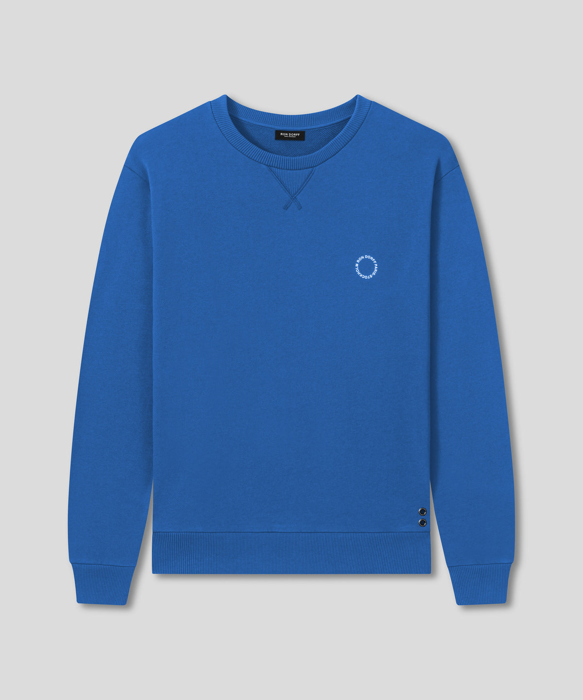 Sweatshirt en coton organique: Bleu fjord