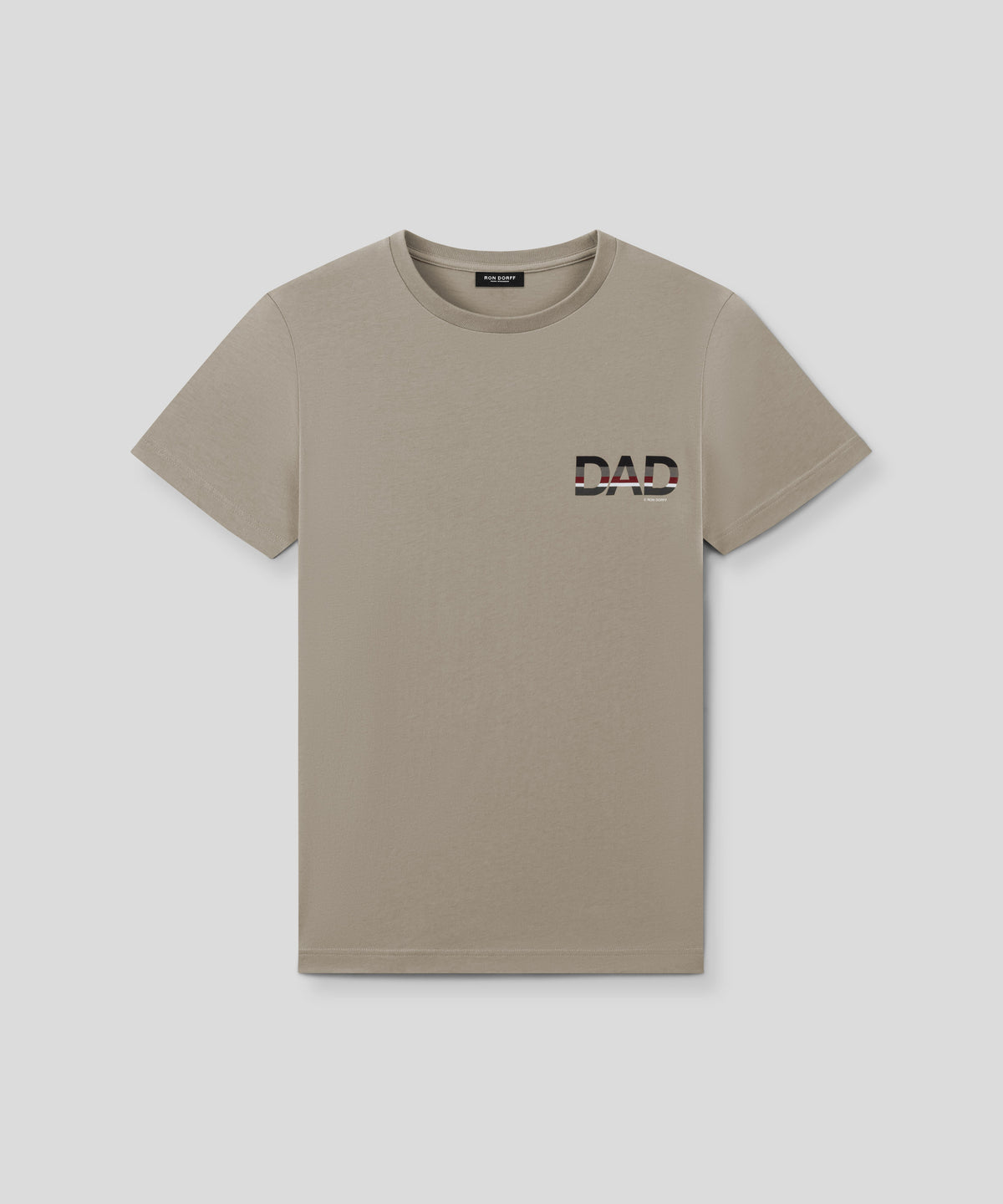 T-Shirt en coton organique "DAD": Beige foncé