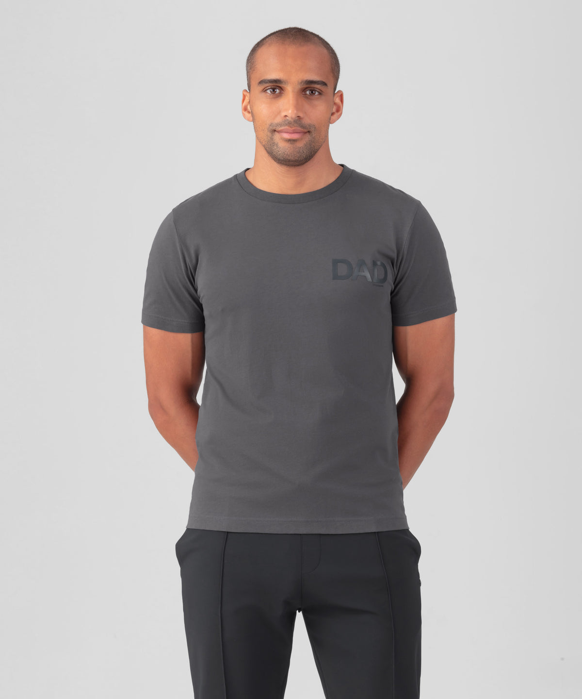 T-shirt en coton organique "DAD": Gris lave