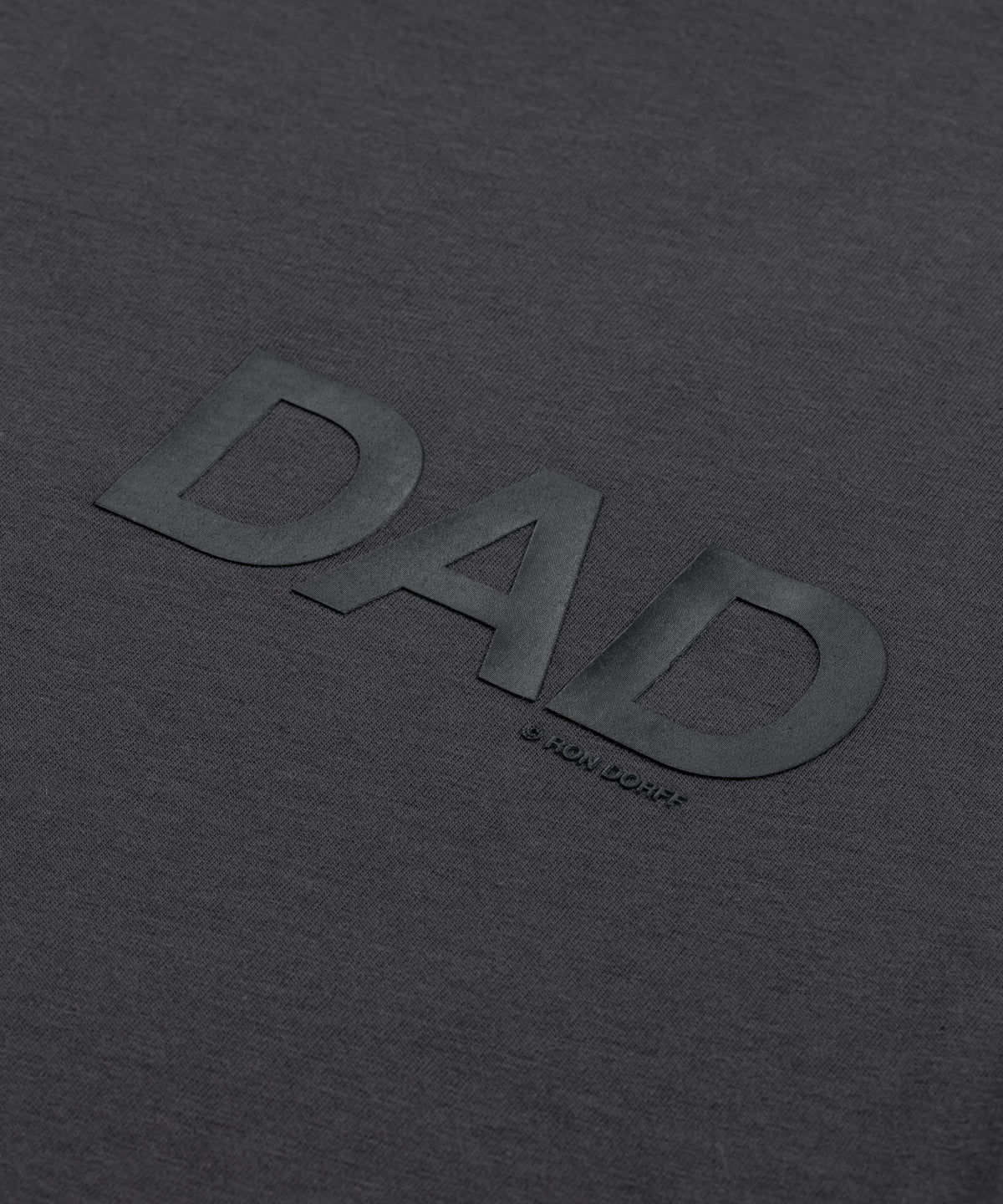 Organic Cotton T-Shirt "DAD": Lava Grey