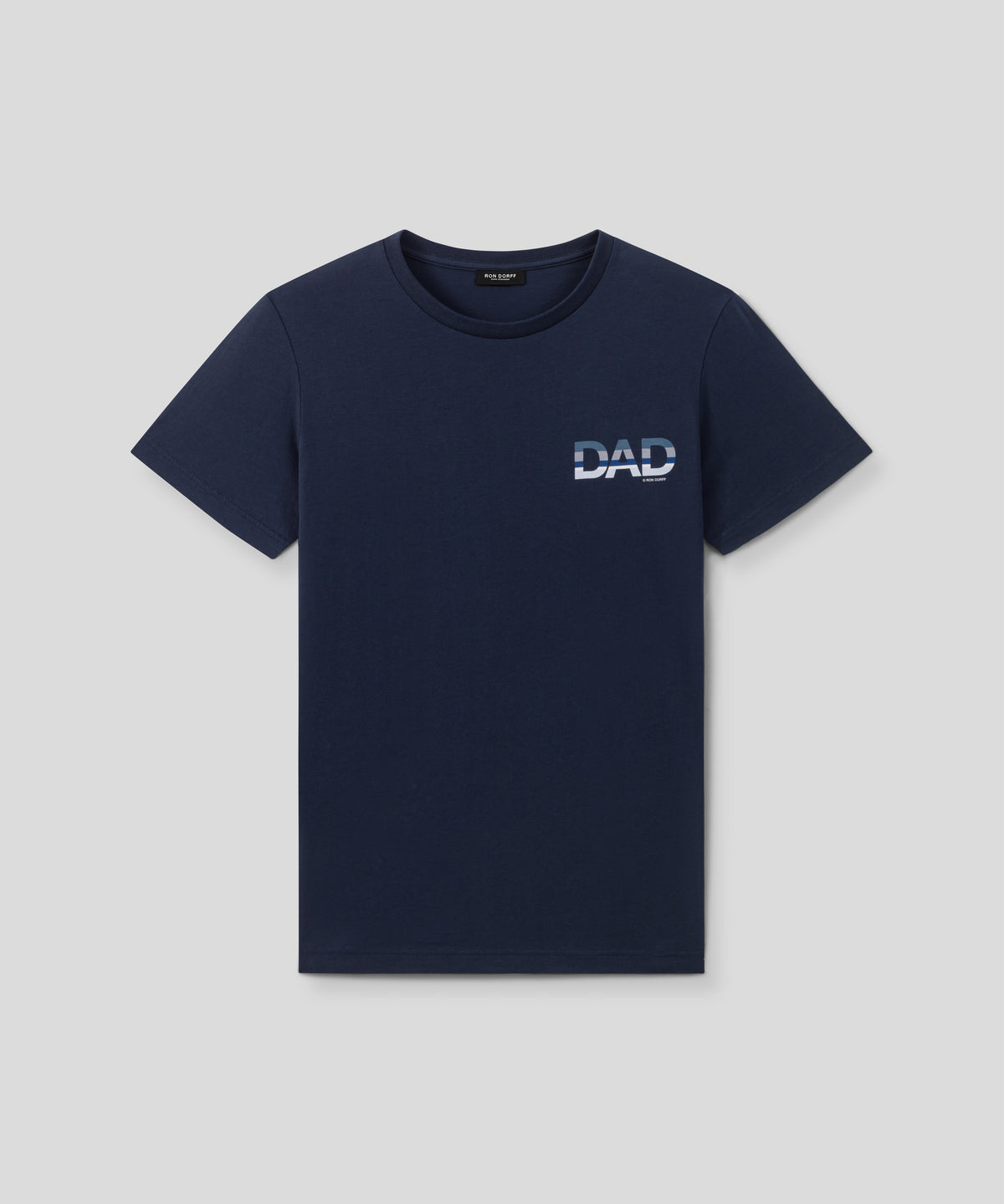 T-shirt en coton organique "DAD": Bleu marine