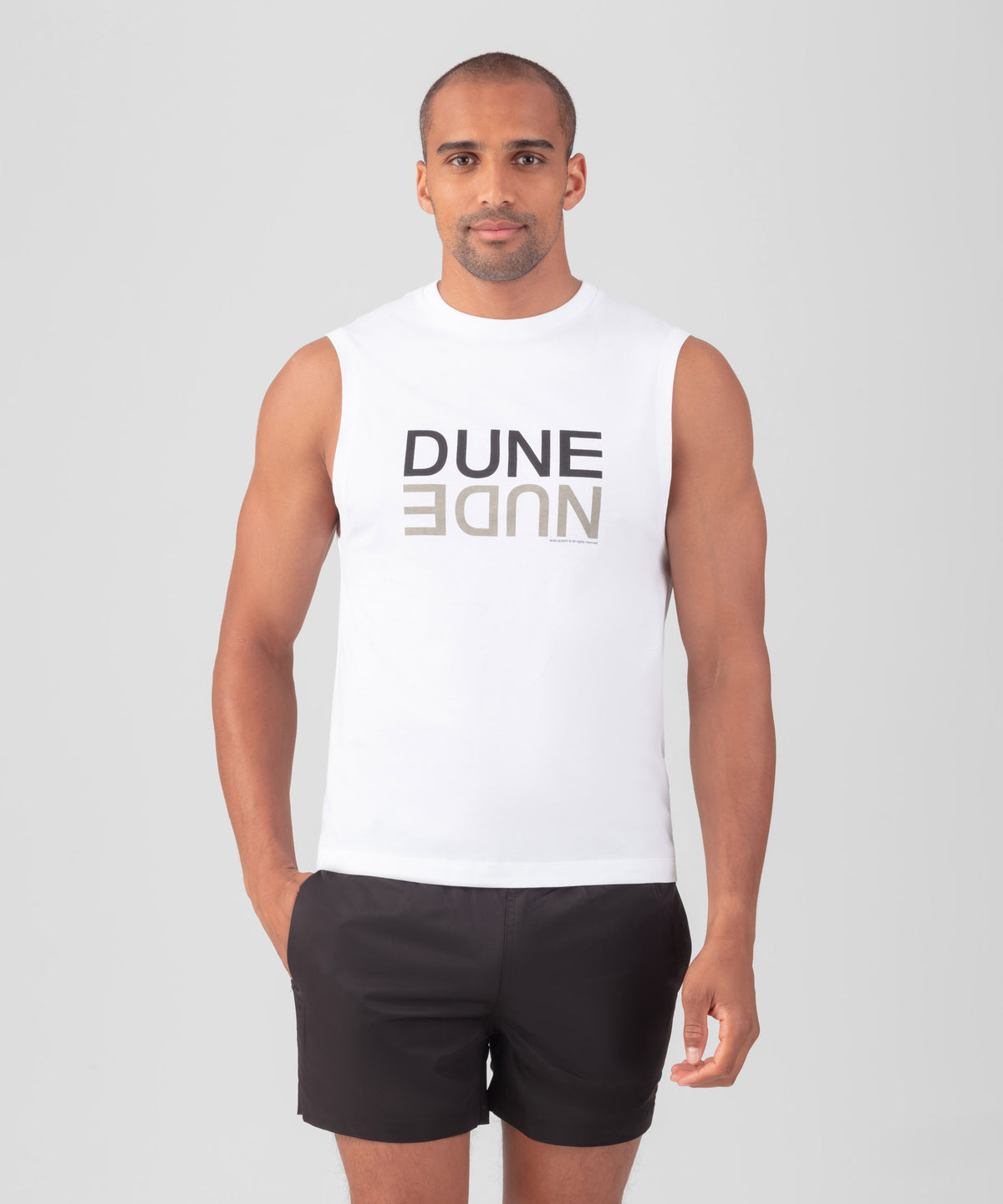 T-shirt sans manches "DUNE NUDE": Blanc optique