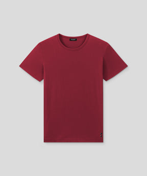 Crew Neck T-Shirt Eyelet Edition: Burnt Red