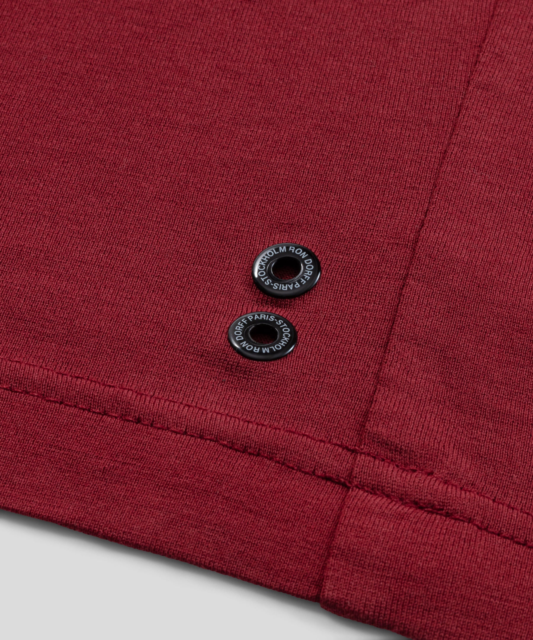 Crew Neck T-Shirt Eyelet Edition: Burnt Red