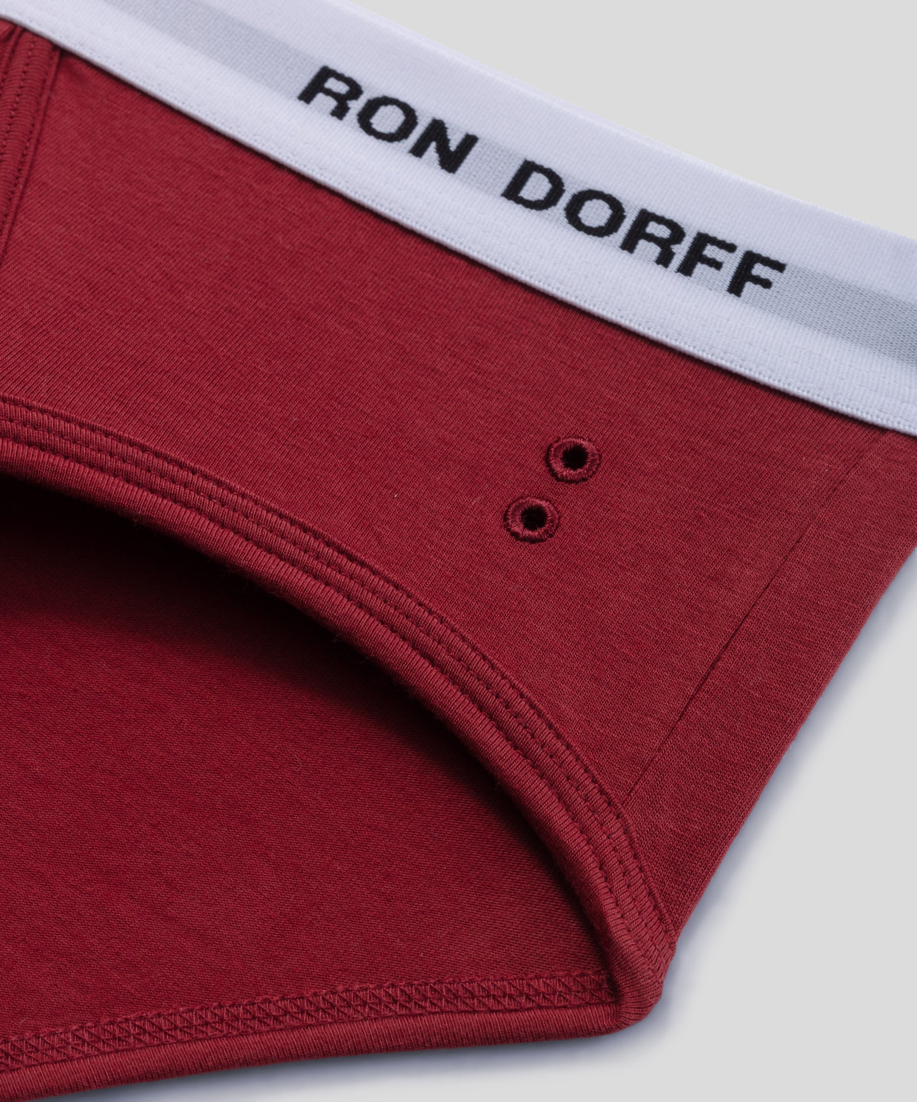 RON DORFF Y-Front Briefs: Burnt Red