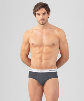 Slip Y-front RON DORFF: Gris lave