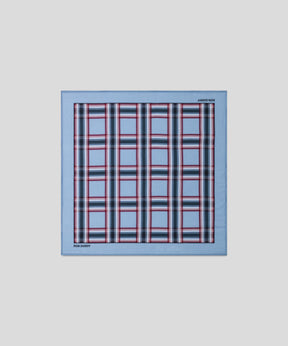 Bandana w. Checkers: Faded Denim