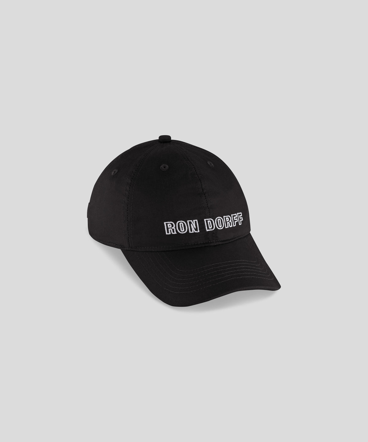 Light Cotton Coach Cap "RON DORFF": Black