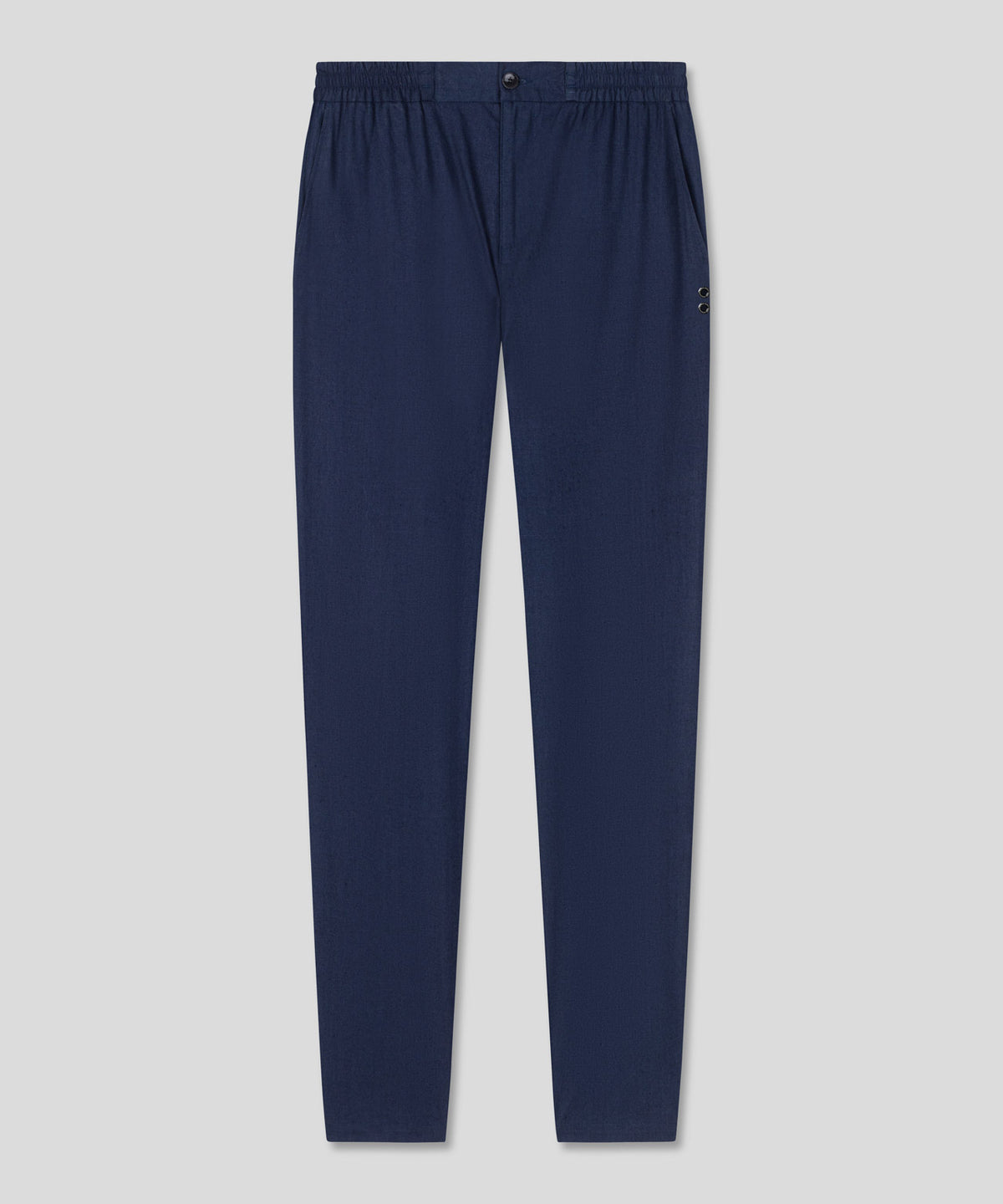 Cotton-Linen Pants: Deep Ocean