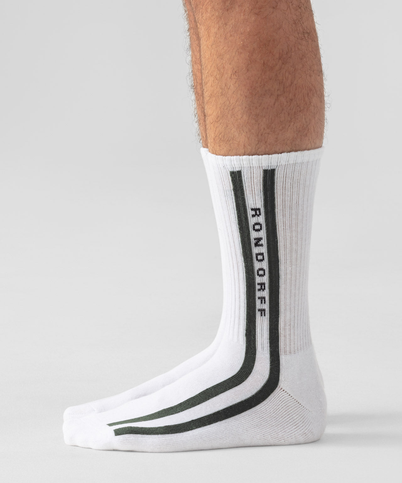 Sports Socks w. Side Lines: Black