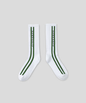 Sports Socks w. Side Lines: Cactus