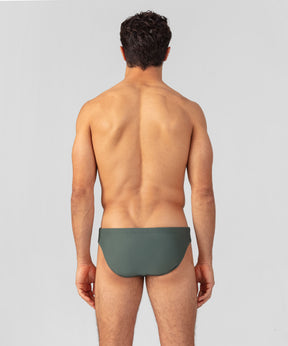 Slip de bain échancré: Vert ombré