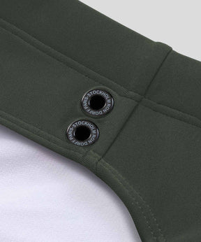 Slip de bain échancré: Vert ombré