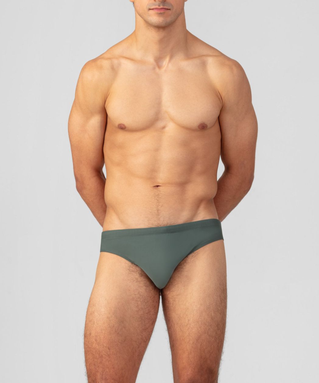 Slip de bain Slim : Ombre verte