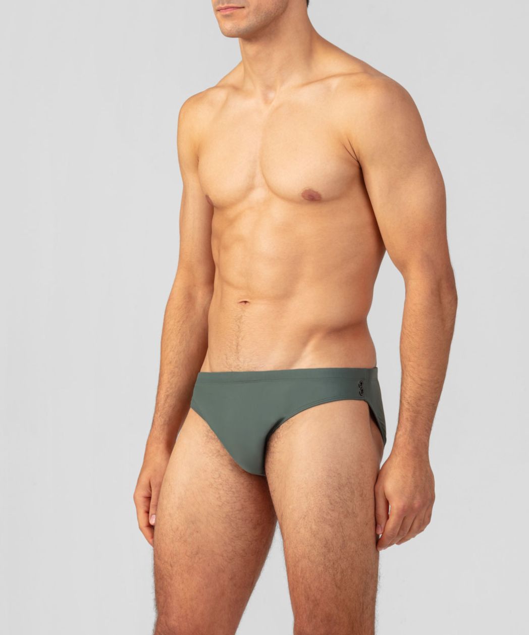 Slip de bain Slim : Ombre verte