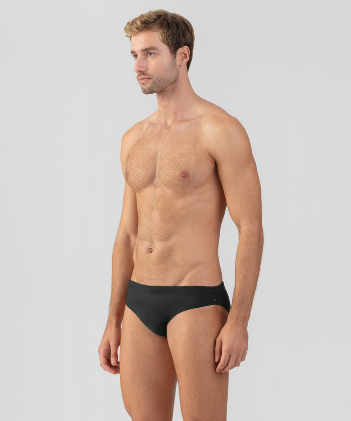 Slim Swim Briefs: Black