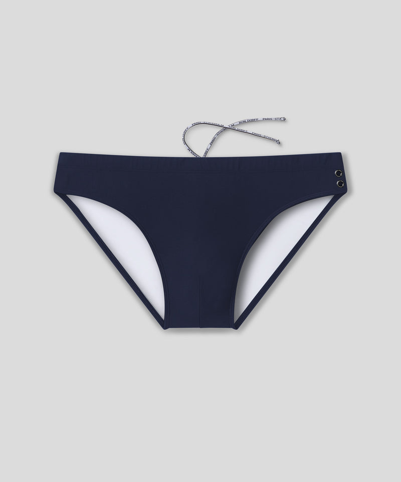 Enganliegende Badehose: Marineblau